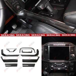Kits de molduras interiores para Ford F-150 LHD 21-23 9 PIEZAS KITS DE CARROCERÍA DE CARBONO SECO piezas de automóvil - Imagen 1 de 24