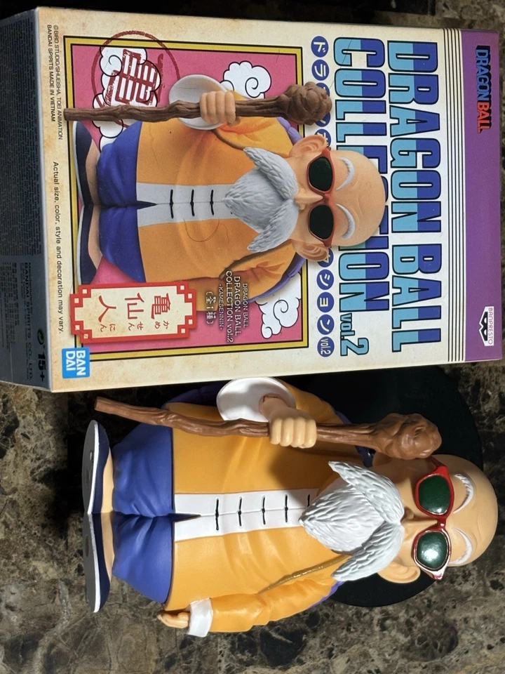 Master Roshi Dragon Ball Estatua Banpresto Kamesennin Con Gafas de Sol Foto 1 de 4