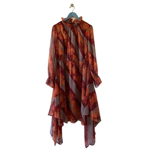 SOFT ENVIRONMENT Woodland Manor Chiffon Midikleid - Bild 1 von 8