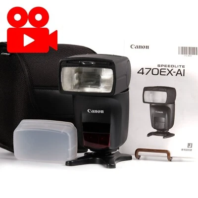 [Mint/Tested] Canon 470EX-AI Speedlite Flash TTL Auto Bounce for EOS From JAPAN - Image 1 of 4