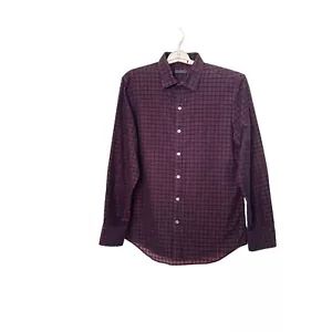 Camisa Zachary Prell Ligera de Pana para Hombres Mediana Roja Negra Gris A Cuadros - Imagen 1 de 4