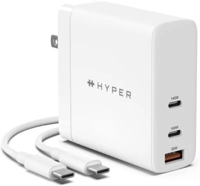 HyperJuice 140W Usb-C Charger PD 3.1140WW USB A QC 30W - Image 1 of 4