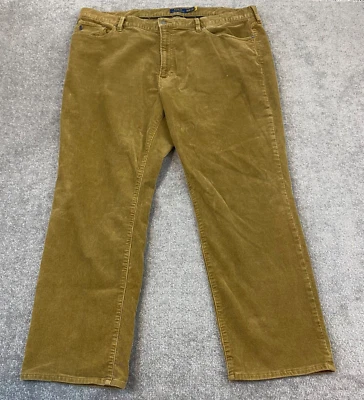 Polo Ralph Lauren Pants Mens 44Bx30 Classic Fit Brown Corduroy Chino Khaki Bear - Image 1 of 4
