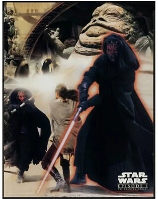 Póster Star Wars Episodio 1 La amenaza fantasma 1999 Darth Maul Taco Bell #4 17x22 Foto 1 de 2
