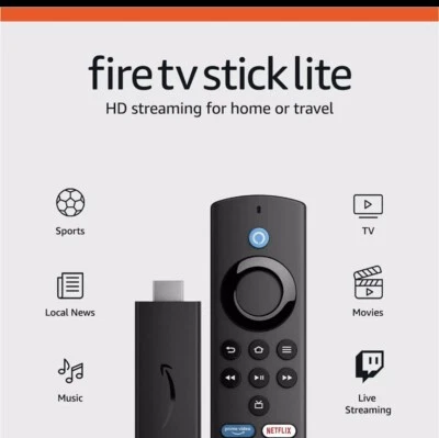 Fire TV Stick Lite, Free and Live TV, Alexa Voice Remote Lite, Smart Home Contro - Image 1 of 4