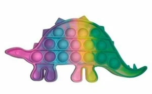 Pastel Stegosaurus Fidget Popper Sensory Toy - Picture 1 of 2