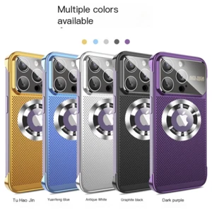 Electroplating Magnetic Heat Dissipation Phone Case for iPhone 15 14 13 Pro Max - Imagen 1 de 22