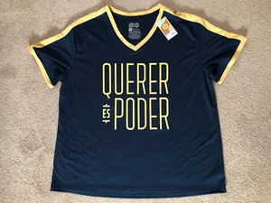 Latino Heritage Month Graphic Print  Shirt Men's Ventilated Dark Blue size  1X - Picture 1 of 7