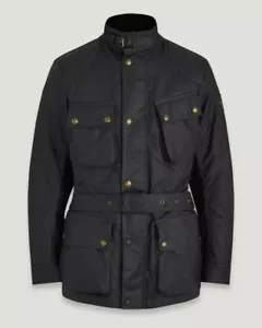 ROYAL ENFIELD TRIALMASTER ENCERADO "CHAQUETA DE ALGODÓN NEGRO S,M,L,XL,2XL,3XL" - Imagen 1 de 19