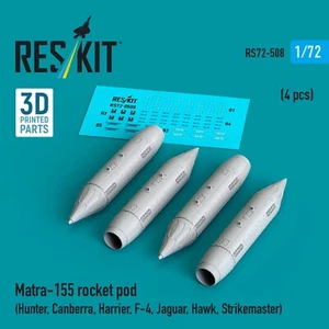 Matra-155 rocket pod (4 pcs) Scale 1:72 ResKit RS72-0508 for Model Aircraft Kits - Picture 1 of 1