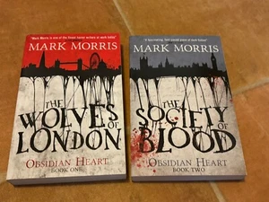 Obsidian Heart Series by Mark Morris Paperbacks Book One & Two Lot x 2 - Picture 1 of 2