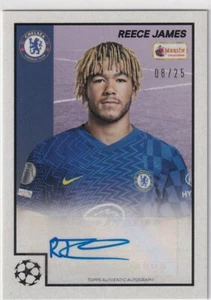 Topps Merlin Heritage 97 2022 Nº 46 Reece James Autógrafo Lila 8/25 - Imagen 1 de 2