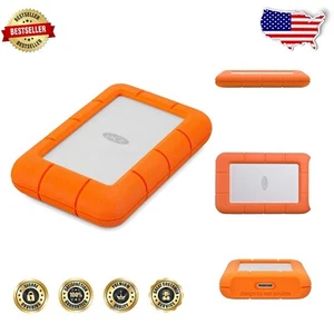 4TB Durable Portable Hard Drive - Water, Dust, & Shock Resistant for Mac & PC - Picture 1 of 9