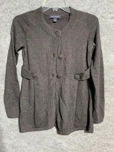 Banana Republic Cardigan Sweater Womens XS Luxury Cashmere Blend Knit Brown - Picture 1 of 8