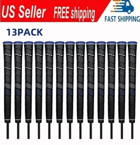 13Pcs Grips 3 Size Blue Golf Grips Wrap Golf Club Grips Anti-Slip Rubber 60R - Picture 1 of 12