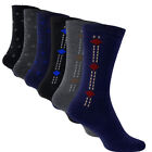 Mens Socks 100 Cotton Rich Smart Men Socks Breathable Plain Patterned 12 Packs