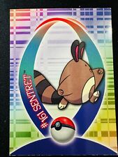 2001 topps Pokemon TV Animation Johto Series 1 Sticker Card #161 Sentret
