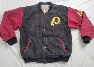 Vintage Washington Redskins. Commanders NFL Fans Choice Heavy Denim Jacket Large - Bild 1 von 7
