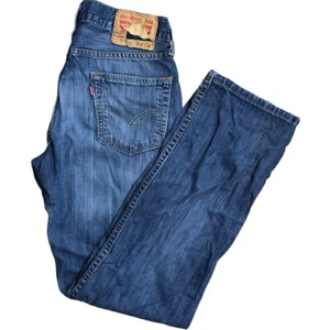 Levis 514 Jeans Denim Mens Tag 29x29 Blue Straight Leg Western Cowboy - Picture 1 of 12