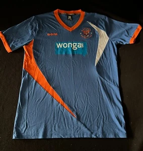 CAMISA DE ENTRENAMIENTO ORIGINAL BLACKPOOL 2013-2015 wonga.com errea talla XXL azul - Imagen 1 de 8