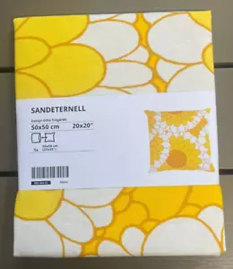 Funda Cojín IKEA SANDETERNEL, 50x50 cm, Amarilla - Imagen 1 de 5