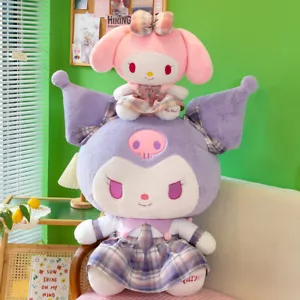 Anime Kuromi My Melody Plush Doll Dress Stuffed Toy Pillow Girl Xmas Gift - Picture 1 of 9