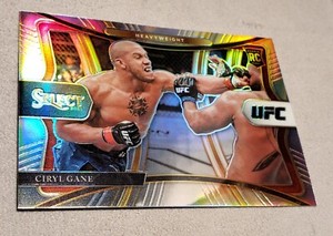 Ciryl Gane 2021 UFC Select Rookie Premier Silver Prizm Panini 180 RC Stipe SSP