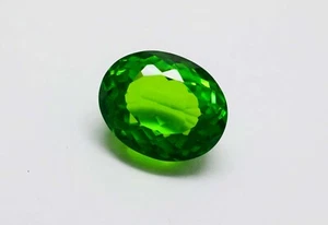 Anello Peridoto Pietra Taglio Ovale Sciolta Misura Pietra Verde Peridoto 48,90 Ct - Foto 1 di 7