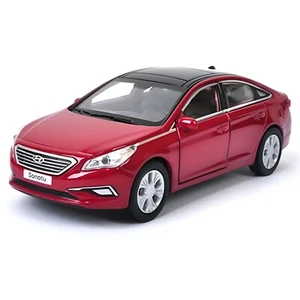 Hyundai LF Sonata Mini Car - 1:38 Scale Die-cast Metal with Pull Back Wheels Red - Picture 1 of 2