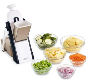 Zakarian by DASH Safe Slice Mandoline Slicer, Julienne + Dicer - Black - Picture 1 of 5