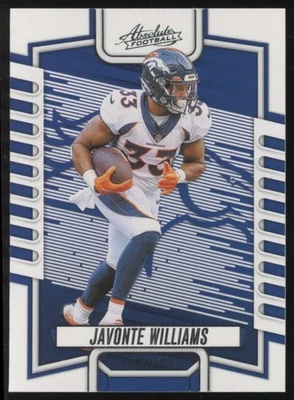 2023 Panini Absolute Javonte Williams Denver Broncos #54 - Image 1 of 2