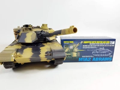 Carroarmato RC  airsoft  Abrams M1A2 cannone pallini 6mm - Immagine 1 di 4