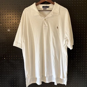 Polo Ralph Lauren Herren 2XB Pima Soft Touch Poloshirt Weiß Big Size Pony Golf - Bild 1 von 8