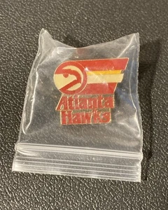 Vintage 1988 Atlanta Hawks Pin - NBA Basketball Lapel Flair by Peter David - Picture 1 of 2
