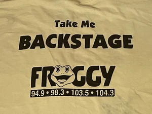 VTG Froggy 103.5 94.9 98.3 FM Pittsburgh Country Music Radio T-Shirt Mens XL - Picture 1 of 5