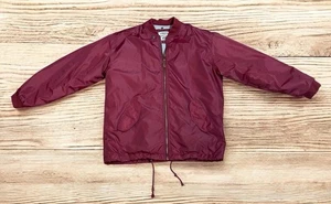 VTG 90’s  GAP Maroon Jacket Mens M Nylon Windbreaker Athletic Sports Dept. Lined - Picture 1 of 13