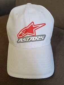 CAPPELLO LOGO ALPINESTARS BIANCO REGOLABILE SIGILLATO NUOVO - Foto 1 di 3