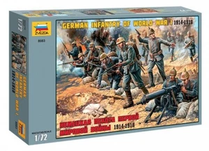 ZVEZDA 8082 1:72 German Infantry WW I (1914 – 1918) - Picture 1 of 2