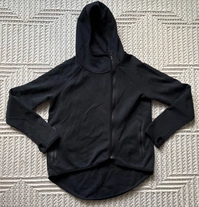 Nike Felpa con Cappuccio Giacca Donna XS Nera Logo Full Zip Laterale - Foto 1 di 9