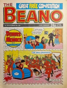 Beano Comic - #2474 - December 16th 1989 - Buy 3 or more & Get 15% Discount - Picture 1 of 1