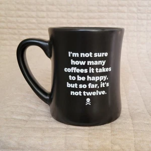 Death Wish Co schwarze Tasse How Many Coffees Take To Be Happy So Far Its Not Twelve - Bild 1 von 6