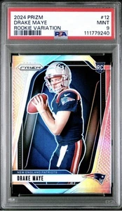 Drake Maye 2024 Prizm Rookie Variation Silver Rookie PSA 9 COMO NUEVO - Imagen 1 de 2