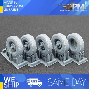 ScaleX WM-35007S 1/35 UAZ 469 Sagged wheel set for Trumpeter - Picture 1 of 3