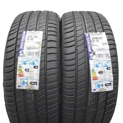 215 55 16 2x MICHELIN 215/55 R16 293V Primacy Sommerreifen 2017 VOLL Ungebraucht - Bild 1 von 4
