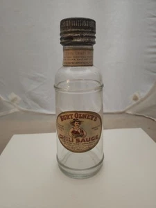 1910s Burt Olney's Chili Sauce Paper Labeled Bottle Rochester New York NY - Picture 1 of 5