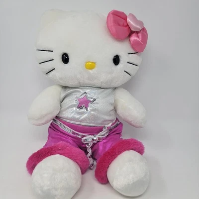 Build A Bear Sanrio Hello Kitty White Plush with Pink Bow 18” BABW - Image 1 of 4