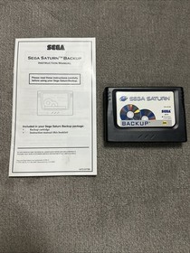 Sega Saturn Backup RAM Memory Cartridge OEM Authentic Tested/Working Instruction