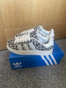 Women’s Adidas Campus Leopard Print Trainers UK 6 - Picture 1 of 5