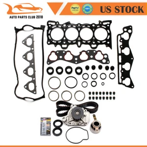 For Honda Civic 1.6 Head Gasket Set Timing Belt Kit Water Pump D16Y7 D16Y8 96-00 - Picture 1 of 11