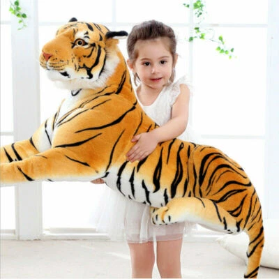 60cm Large Big Tiger Plush toy  Pillow Animal Realistic  Bengal Soft Stuffed Toy - Image 1 of 4